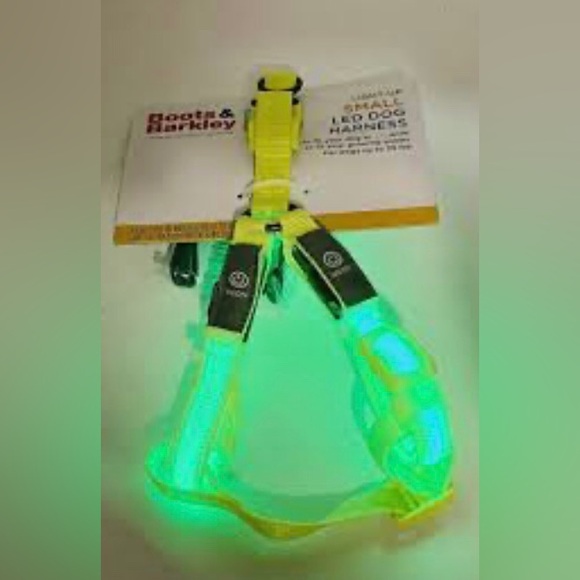 Boots & Barkley Neon LED Small Dog Harness - Picture 2 of 10